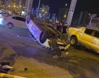 Kontrolden Çikan Otomobil Direge Çarpip Takla Atti Açiklamasi 1 Yarali