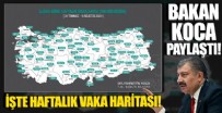 Sağlık Bakanı Koca haritayı paylaştı
