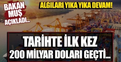 Ticaret Bakanı Mehmet Muş: Türkiye, Cumhuriyet tarihinde ilk defa 200 milyar dolar ihracatı geçti