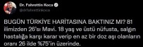 Bakan Koca 26 Ilin Asi Haritasinda Maviye Döndügünü Duyurdu