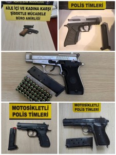 Osmaniye'de Sok Uygulamalarda 5 Tabanca Ele Geçirildi