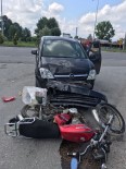 Samsun'da Hafif Ticari Araçla Motosiklet Çarpisti Açiklamasi 1 Yarali