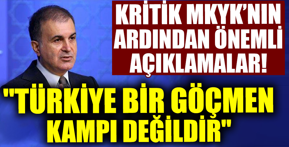 AK Parti MKYK Toplantısı sona erdi! Ömer Çelik'ten önemli açıklamalar