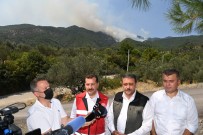 Baskan Yücel Yilmaz Yangin Bölgesinde