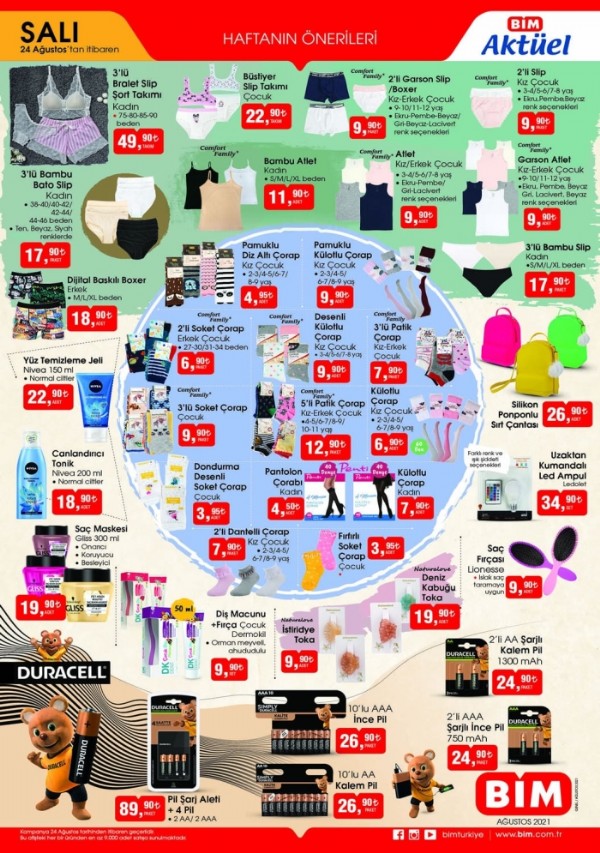 24 Ağustos BİM Kataloğu BİM'e Bu Hafta Neler Gelecek? BİM'de Bu Salı Nelerde İndirim Var? BİM 24 Ağustos kataloğunda ne var? 24 Ağustos BİM Aktüel