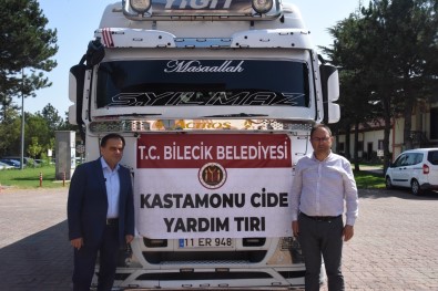 Bilecik'ten Kastamonu'ya Bir Tir Dolusu Içme Suyu Gönderildi