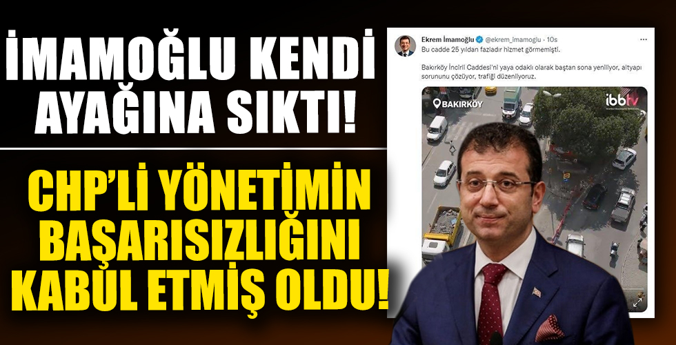 CHP'li İBB Başkanı Ekrem İmamoğlu, CHP'nin 20 yıldır yönettiği Bakırköy Belediyesini hizmet etmemekle suçladı