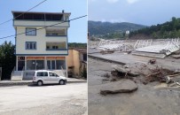 Babaçay'da 4 Katli Binadan Sadece Merdivenler Kaldi