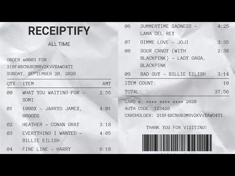 Receiptify Dinleme Listesi Nasıl Paylaşılır? Receiptify Nedir? Receiptfy Nasıl Kullanılır? Receiptify Ücretli mi?