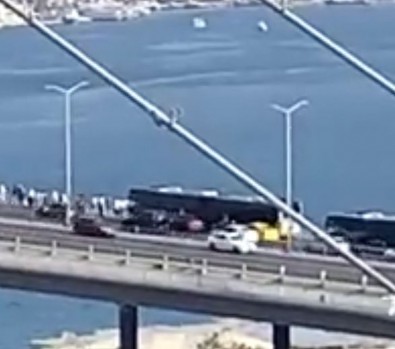 İstanbullunun ulaşım çilesi bitmiyor! Bu sefer konum 15 Temmuz Şehitler Köprüsü...