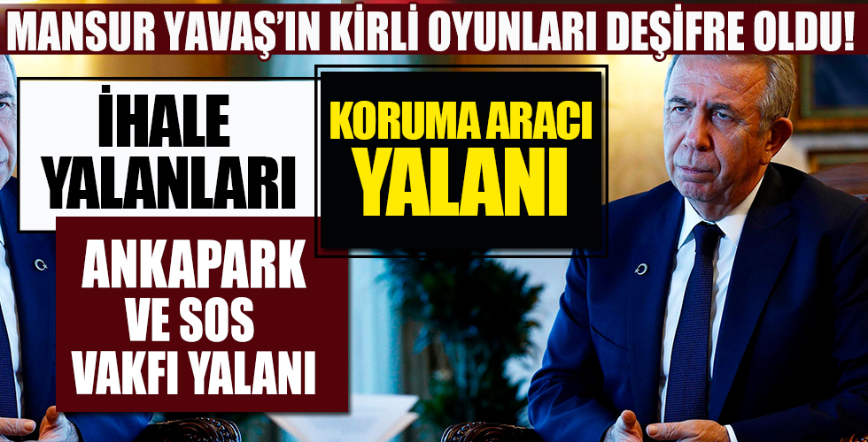 Mansur Yavaş'ın kirli oyunları Beyaz TV ekranlarında deşifre edildi!