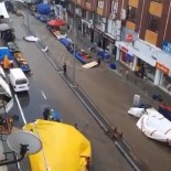 Tekirdag'da Siddetli Yagmurda Pazar Alani Sular Altinda Kaldi