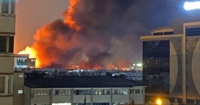 Başakşehir'de korkutan yangın!