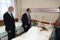 Vali Yirik, Trafik Kazasinda Yaralanan Dr. Ögr. Üyesi Dikici Ile Bir Araya Geldi