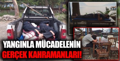 İşte orman yangınlarının gerçek kahramanları! Bu görüntüler unutulmayacak...