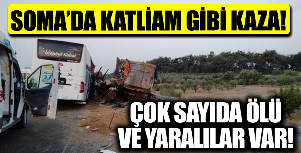Manisa Soma'da katliam gibi kaza!