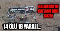 Balıkesir'de korkunç kaza! 14 kişi hayatını kaybetti