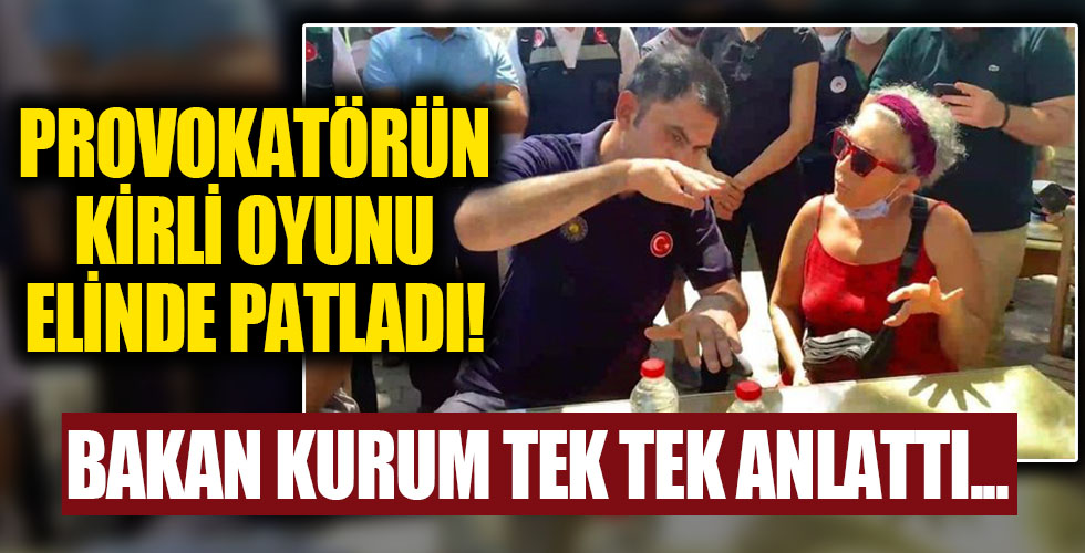Bakan Kurum'dan yangın bölgesindeki provokatöre ders gibi açıklama! Tek tek anlattı...