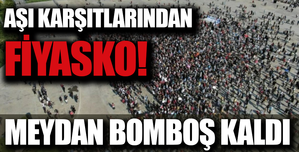 Aşı karşıtları mitingde istediği kalabalığı bulamadı