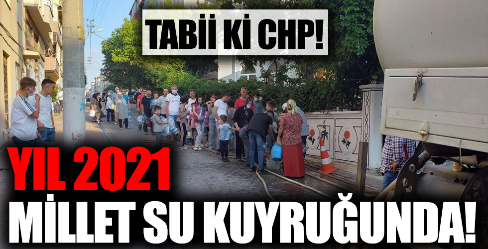 Tekirdağ Çorlu'da vatandaş su almak için sokağa döküldü