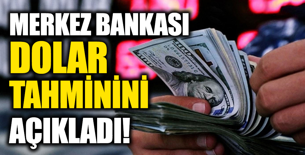 Merkez Bankası dolar tahminini açıkladı!