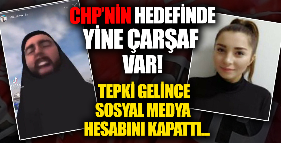 CHP'li İdil Zaman'dan çarşaflı kadınlarla dalga geçen paylaşım