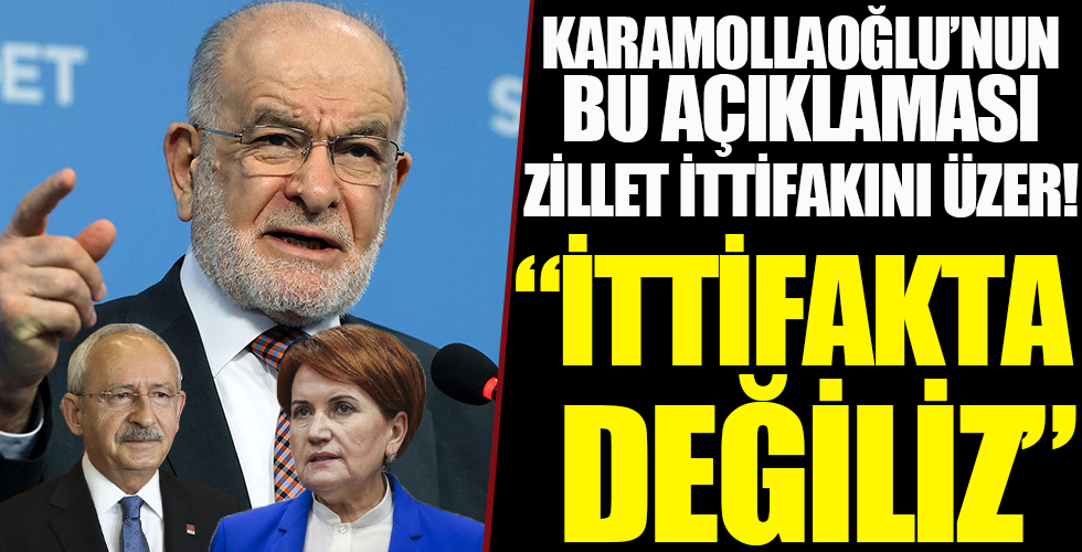 Saadet Partisi Genel Başkanı Temel Karamollaoğlu: Millet İttifakı içinde değiliz