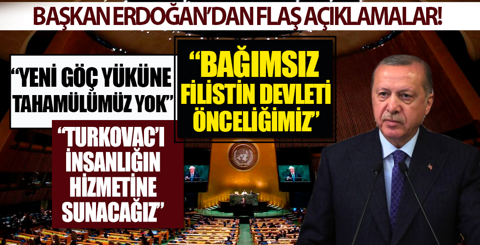 Başkan Erdoğan’dan BM Genel Kurulu’nda Doğu Akdeniz mesajı: Türkiye'yi yok sayan anlayıştan vazgeçilmeli