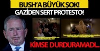 Bush'a Büyük Şok! Gaziden Sert Protesto!