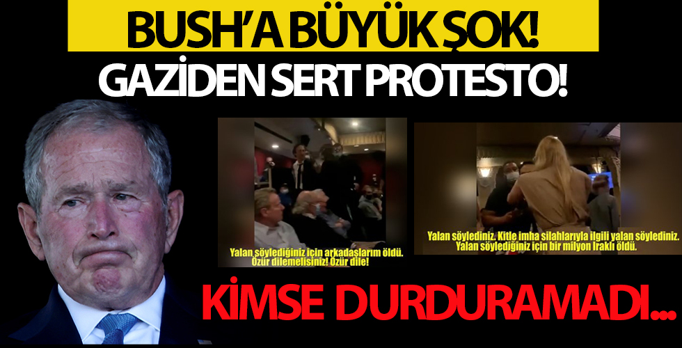 Bush'a Büyük Şok! Gaziden Sert Protesto!