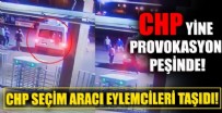 İzmir'de CHP seçim aracı yurt eylemine eylemci taşıdı