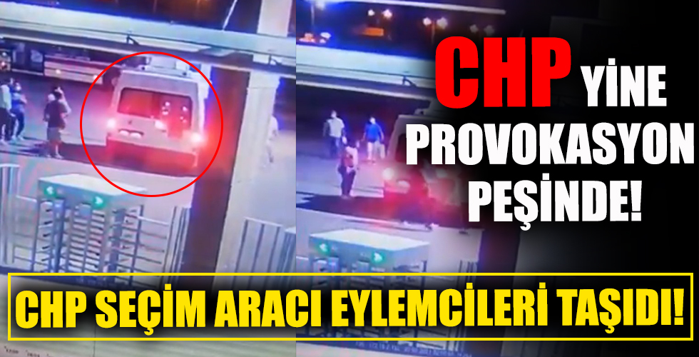 İzmir'de CHP seçim aracı yurt eylemine eylemci taşıdı