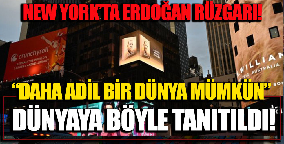 New York'ta Erdoğan Rüzgarı! Daha Adil Bir Dünya Mümkün Dünyaya Böyle Tanıtıldı!