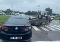 Samsun'da Otomobil Takla Atti