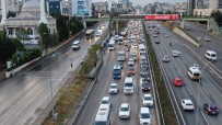 Istanbul'da Yagmur Basladi, Trafik Yogunlugu Yüzde 55'I Gördü