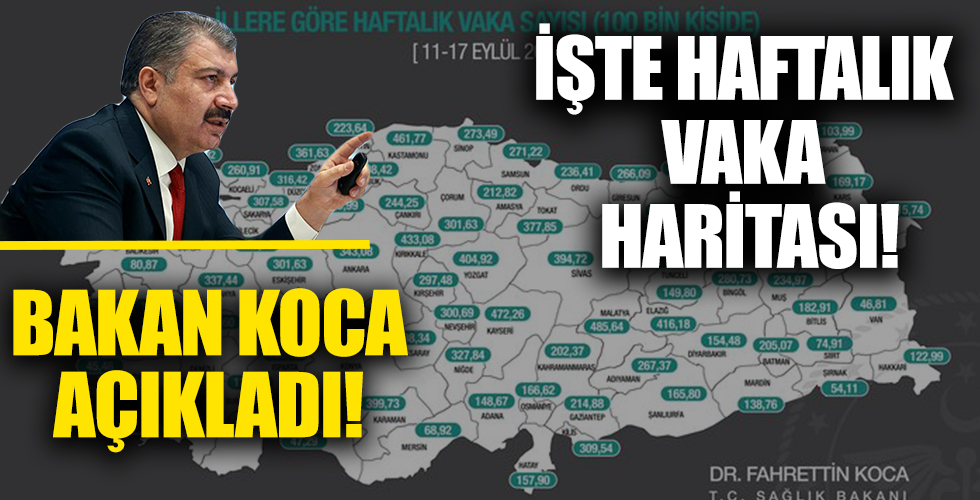 İllere göre haftalık vaka sayısı açıklandı! İşte İstanbul, İzmir ve Ankara'da son durum...