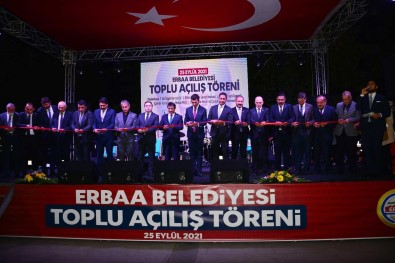 Erbaa'da 60 Milyon TL'lik Yatirimlar Için Toplu Açilis Töreni