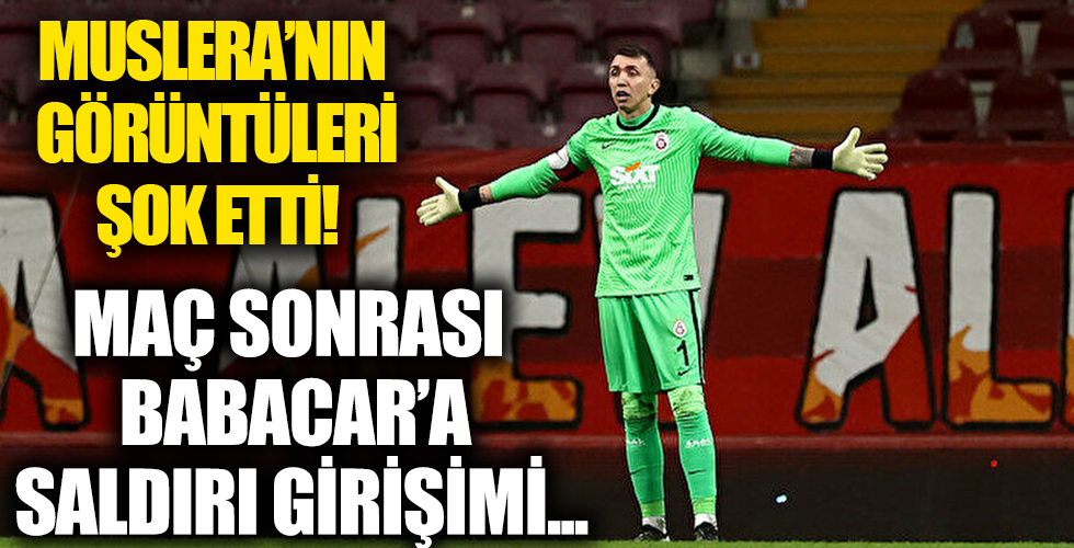 Muslera'nın şoke eden görüntüsü: Maç sonu Babacar'ın üzerine yürüdü