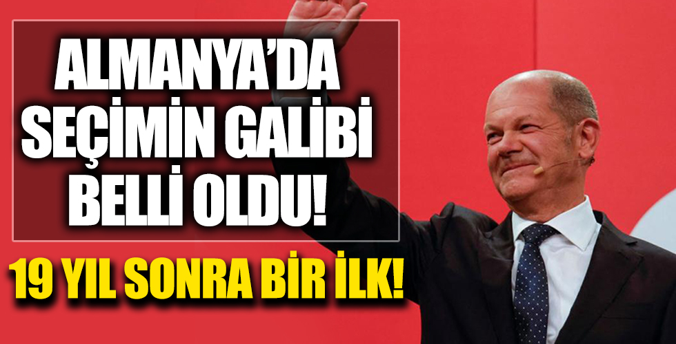 Almanya'da seçimin galibi SDP oldu! 19 yıl sonra bir ilk gerçekleşti