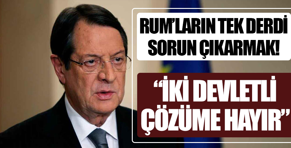 Kıbrıs'ta iki devletli çözüme Rum kesiminden 'hayır' cevabı