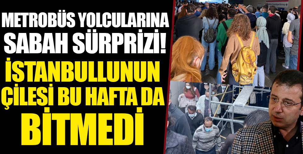 Uzunçayır Metrobüs durağında akılalmaz görüntü! Şantiye mi metrobüs durağı mı?