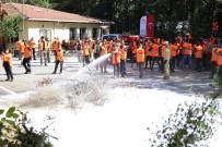 Yangin Söndürme Gönüllülerinden Nefes Kesen Tatbikat