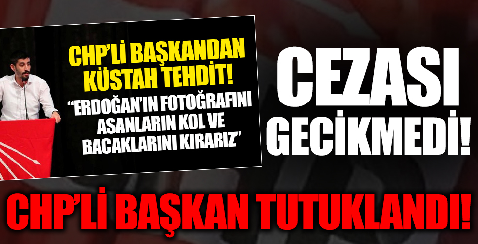 Skandal açıklamalarıyla gündeme gelmişti! CHP Denizli İl Gençlik Kolları Başkanı tutuklandı