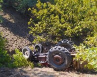 Ankara'da Kontrolden Çikan Traktör Devrildi Açiklamasi 1 Ölü