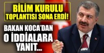 Bilim Kurulu Toplantısı sona erdi! Sağlık Bakanı Fahrettin Koca'dan önemli açıklamalar