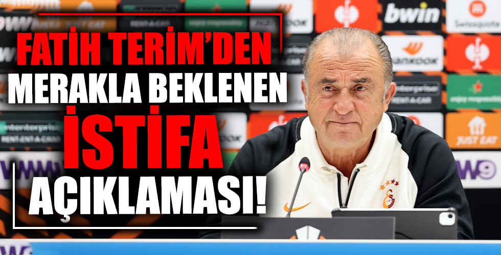 Fatih Terim, istifa iddialarına son noktayı koydu