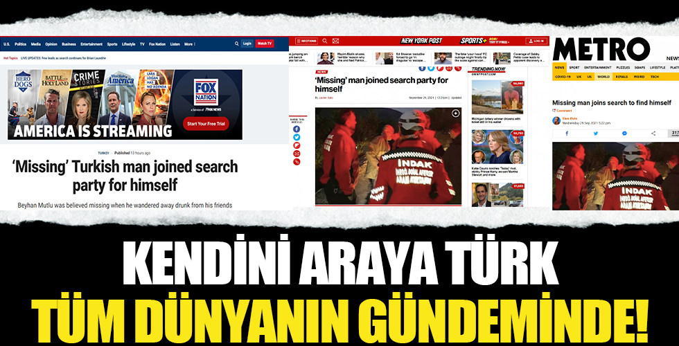 Bursa'da 'kendini arayan adam' dünya gündeminde