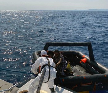 Marmaris'te 16 Göçmen Kurtarildi