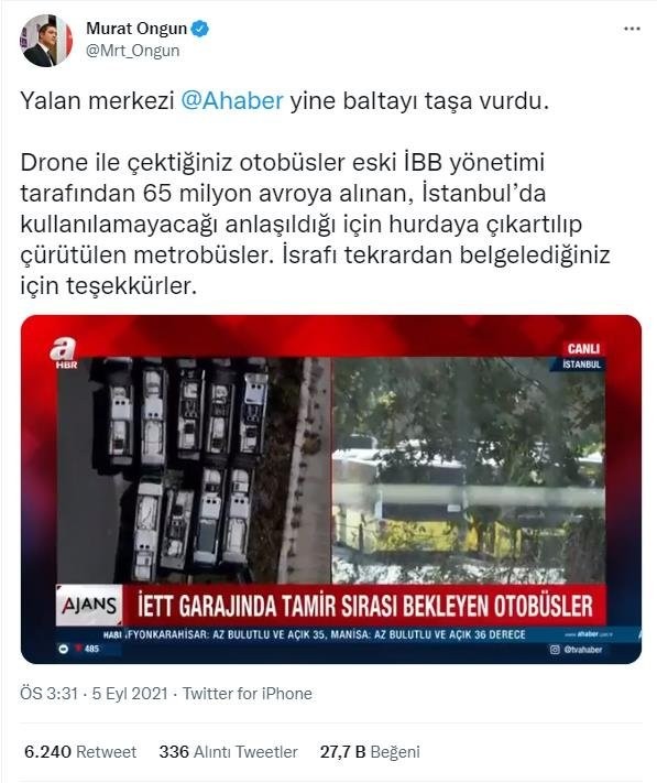 CHP'li İBB işbilmezliğini yalan ve algılarla perdeliyor! Gerçek ortaya çıkınca rezil oldu...