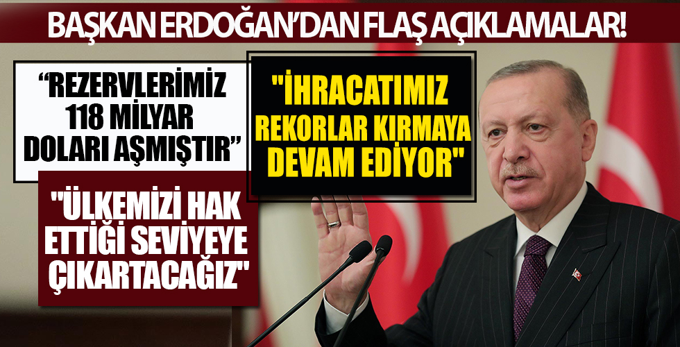 Kabine Toplantısı sona erdi! Başkan Recep Tayyip Erdoğan'dan rezerv açıklaması: 118 milyar doları aştı